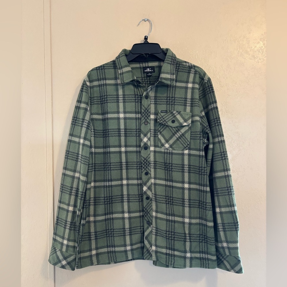 NWT O'Neill Men's Super Fleece Flannel shirt sz M